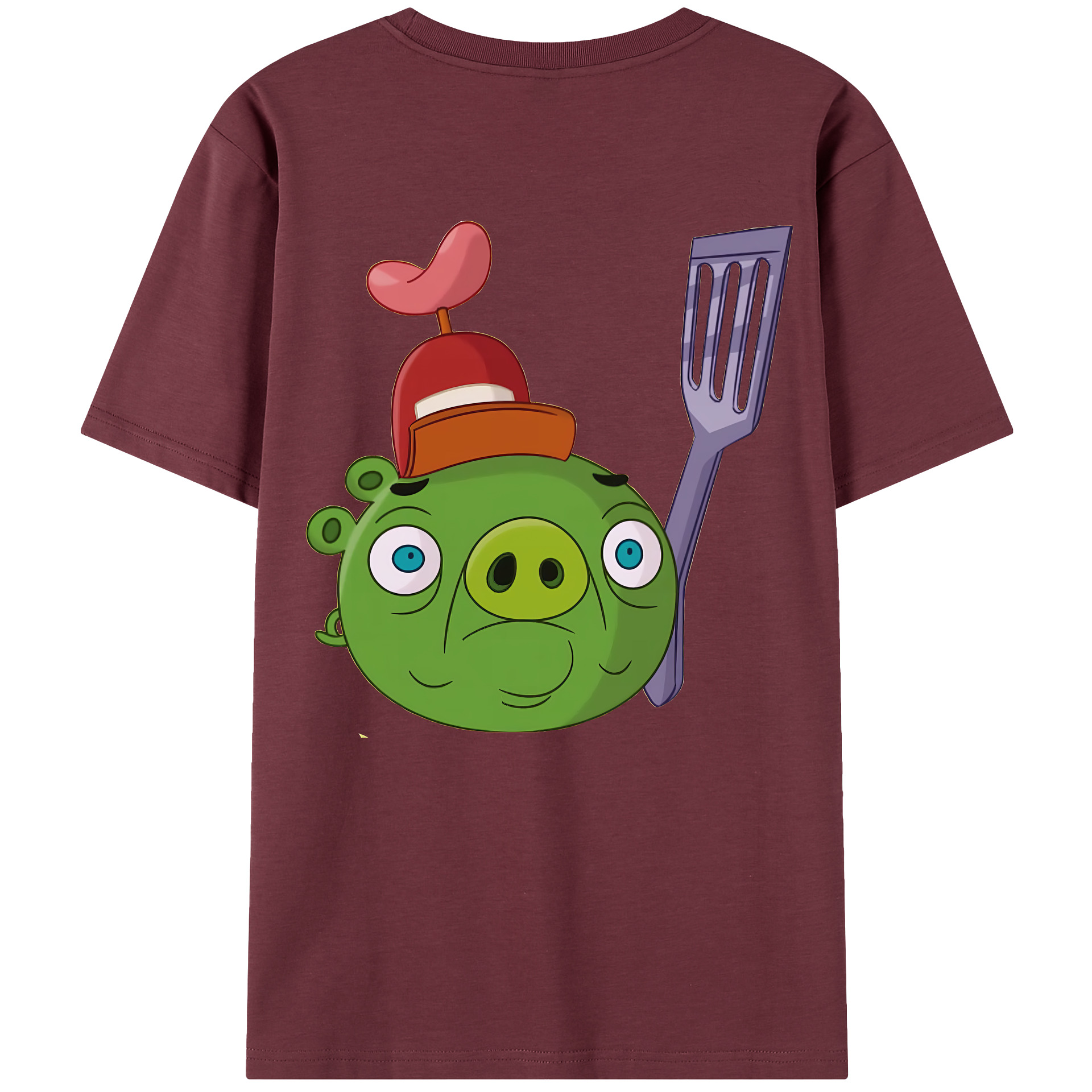 （画像用） Angry Birds アングリーバード 綿100％半袖Tシャツ（背面プリント）